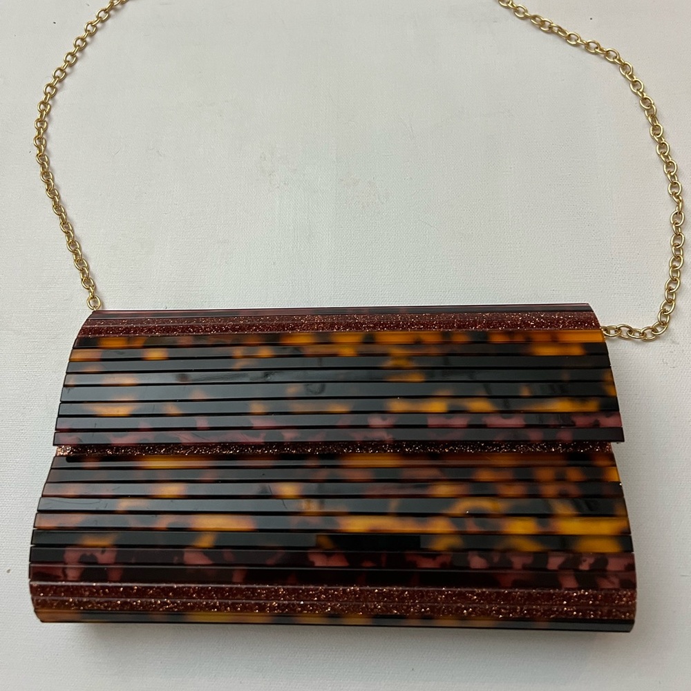 Sondra Roberts | MULTI COLOR CLUTCH Closure is BROKEN HANDBAG PURSE BAG USA